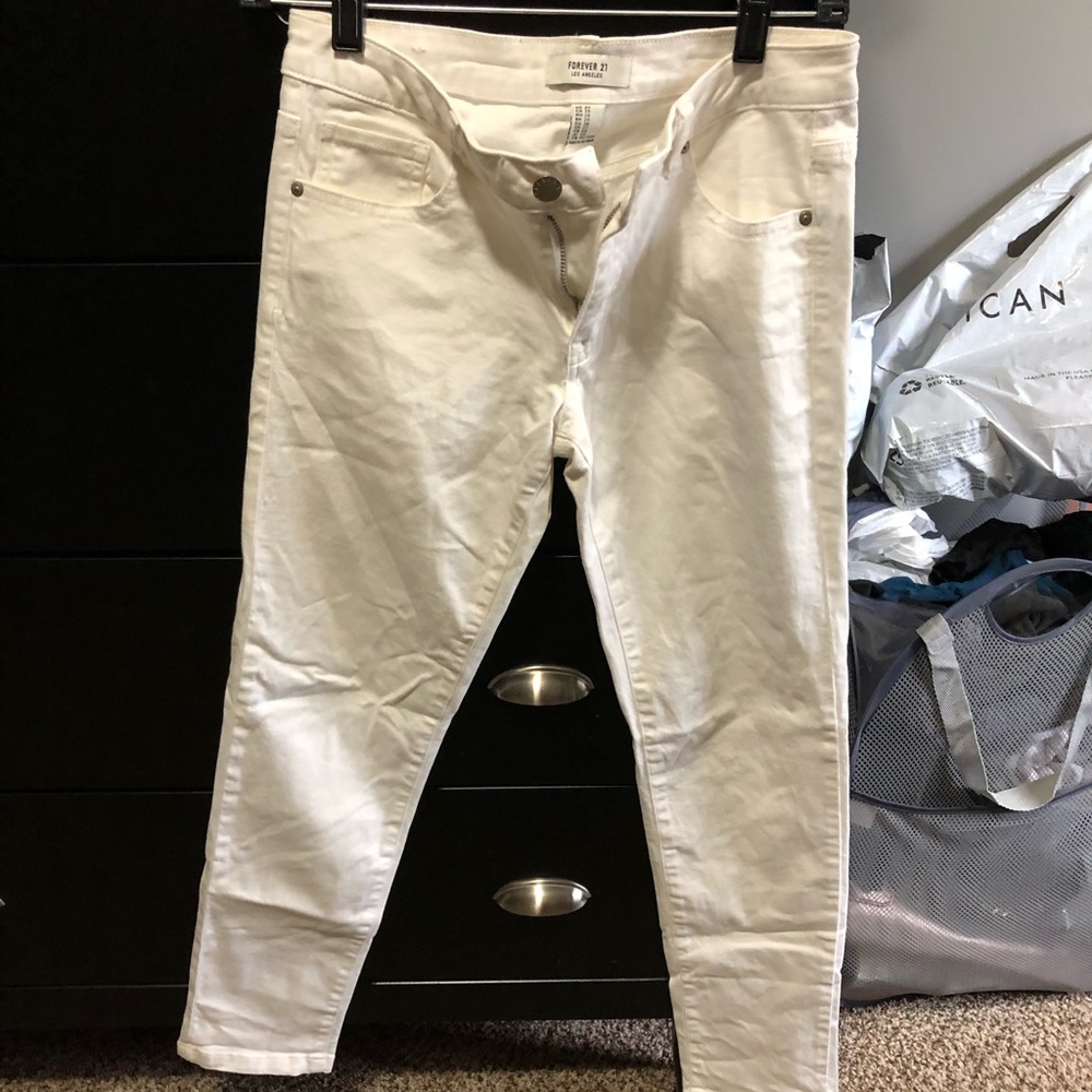 White jeans